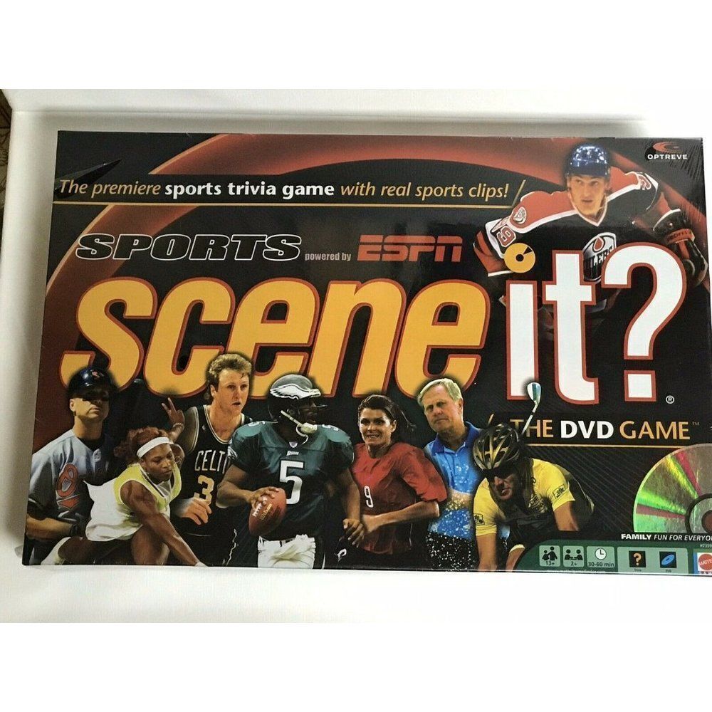 ESPN Sports Trivia Game DVD included with real sports clips